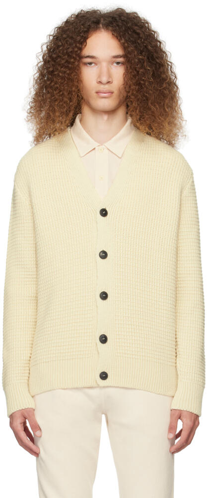 Sunspel Beige Fisherman Cardigan Cover