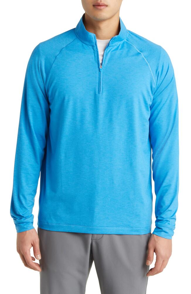 johnnie-O Freeborne PREP-FORMANCE Quarter Zip Pullover in Biarritz Cover