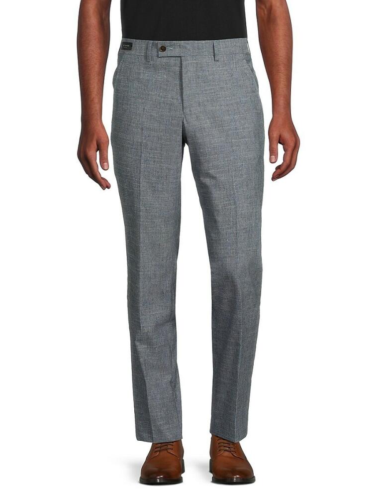 Ted Baker Men's Jerome Flat Front Dress Pants - Light Grey Cover