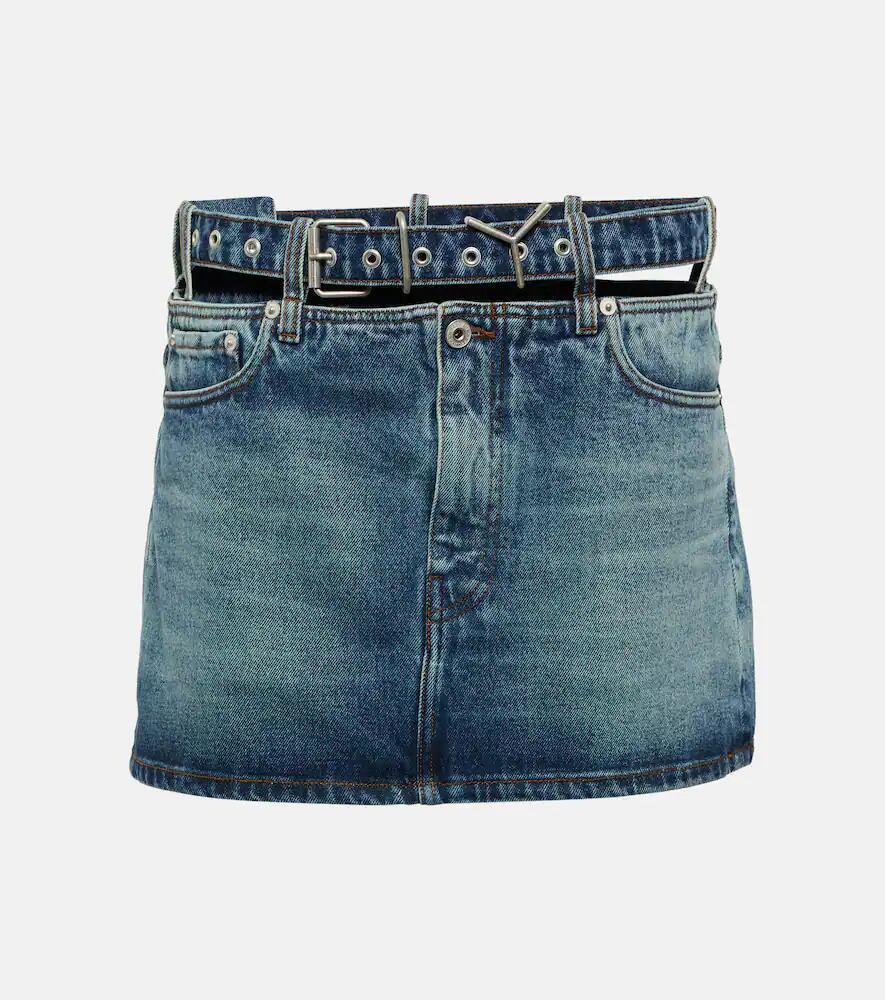 Y/Project Y Belt denim miniskirt Cover