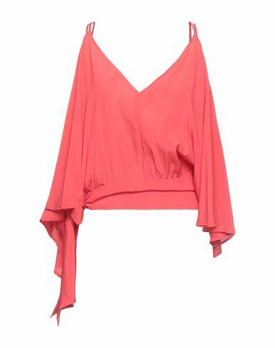 Simona Corsellini Woman Top Coral Acetate, Silk Cover