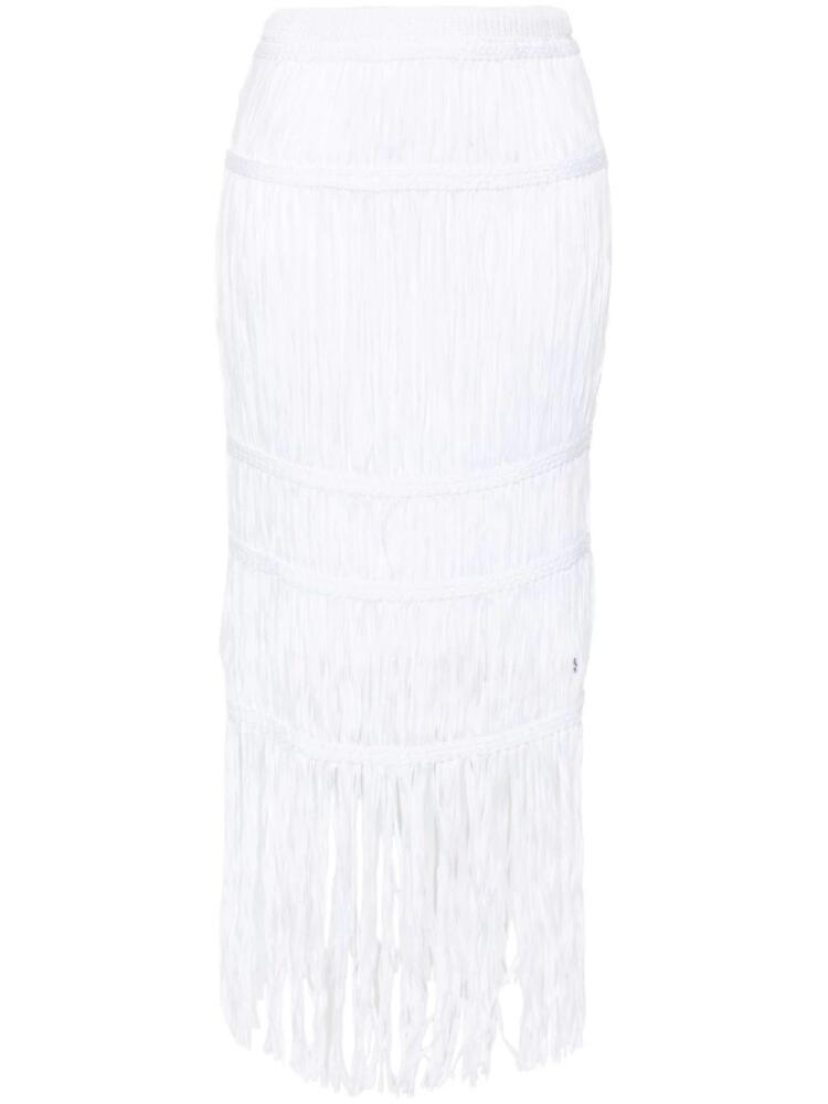 Simkhai fringed maxi skirt - White Cover