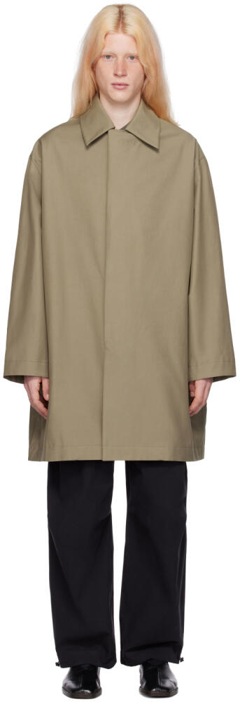 Studio Nicholson Khaki Chassis Coat Cover