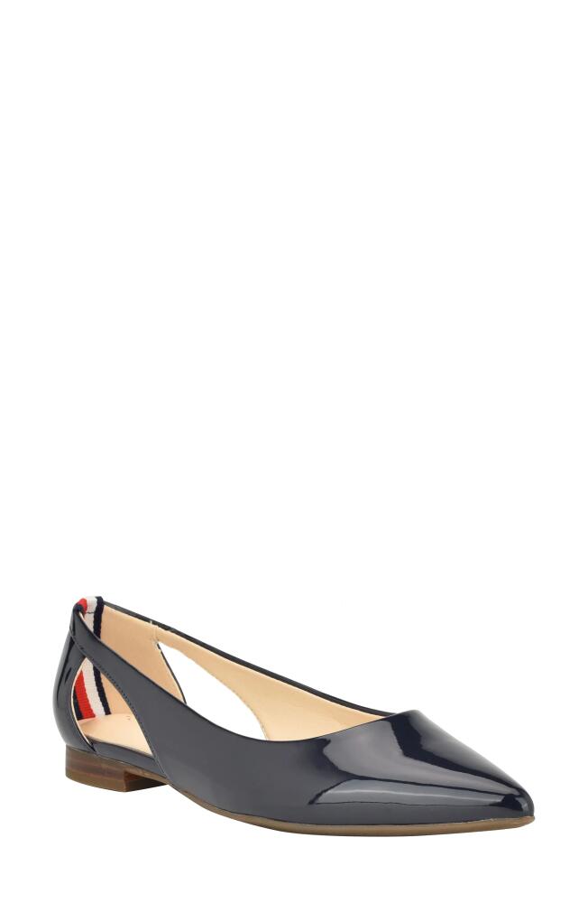 Tommy Hilfiger Velahi Pointed Toe Flat in Dark Blue Cover