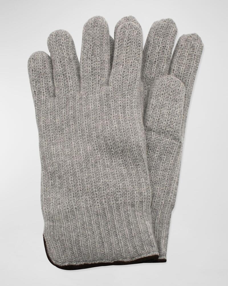 Portolano Men's Rbbed Cashmere Gloves Cover