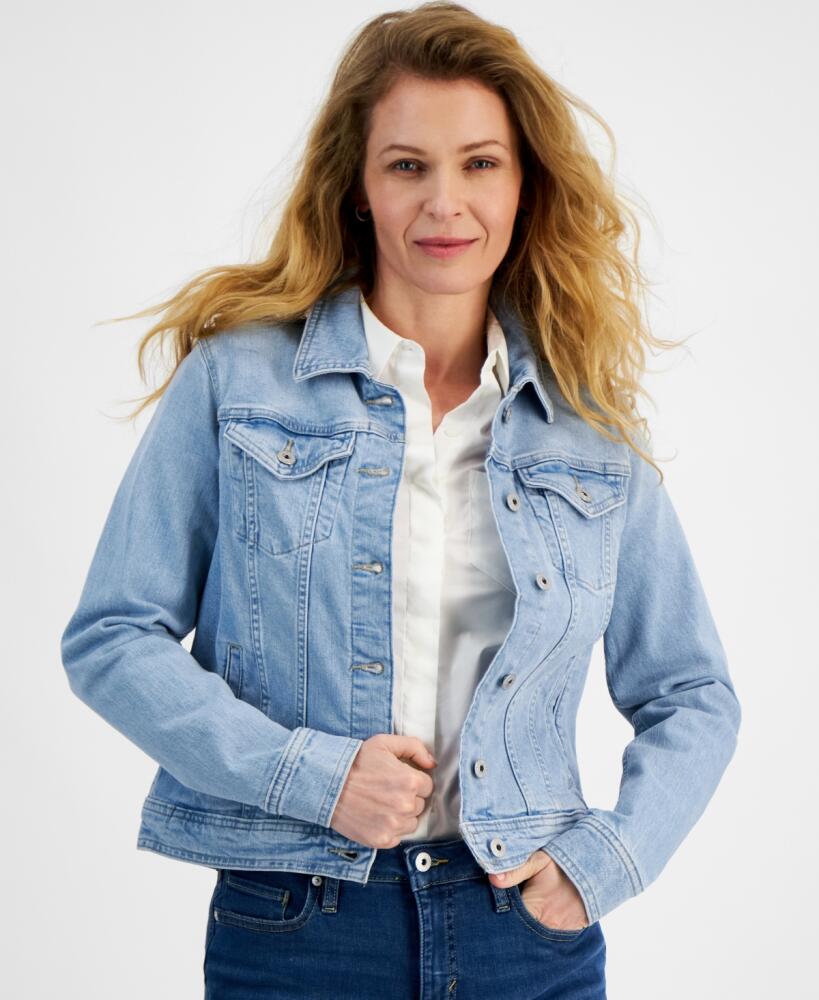 Style & Co Women's Classic Denim Jacket, Created for Macy's - Molly Cover