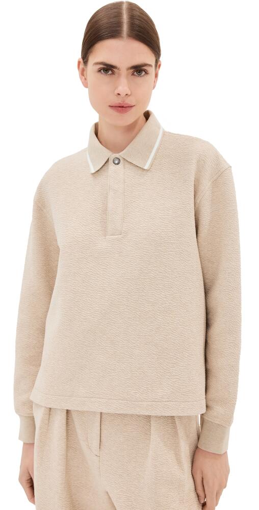 Proenza Schouler White Label Genevieve Knit Pullover in Cloque Oatmeal Melange Cover