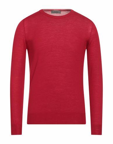 Ferrante Man Sweater Red Merino Wool Cover