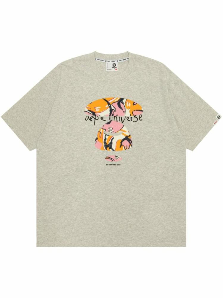 AAPE BY *A BATHING APE® graphic-print cotton T-shirt - Neutrals Cover