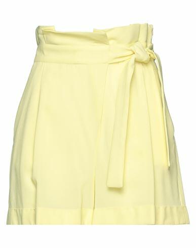 Lorena Antoniazzi Woman Shorts & Bermuda Shorts Light yellow Viscose, Elastane Cover