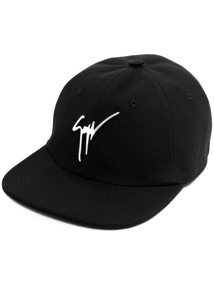 Giuseppe Zanotti Cohen signature logo baseball cap - Black Cover