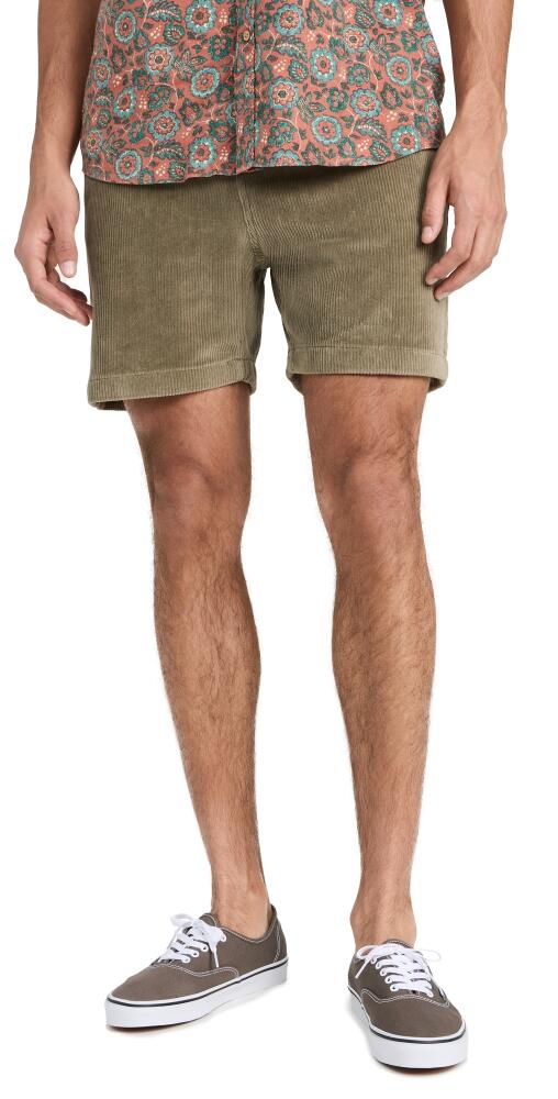 Faherty Drawstring Cord Shorts 6 Surplus Olive Cover