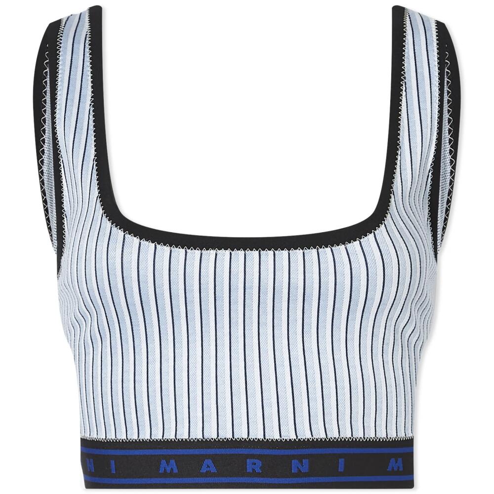 Marni Women's Cropped Tank Top in Vivid Blu Cover