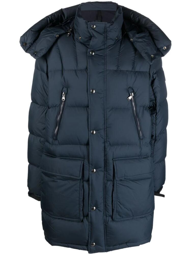 Polo Ralph Lauren logo-patch padded coat - Blue Cover