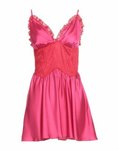 Gaëlle Paris Woman Mini dress Fuchsia Polyester, Elastane Cover