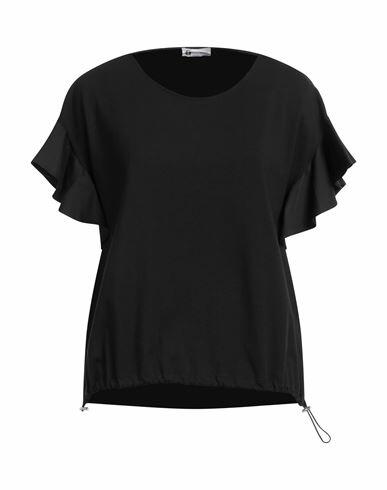 Diana Gallesi Woman T-shirt Black Cotton, Polyamide, Elastane Cover