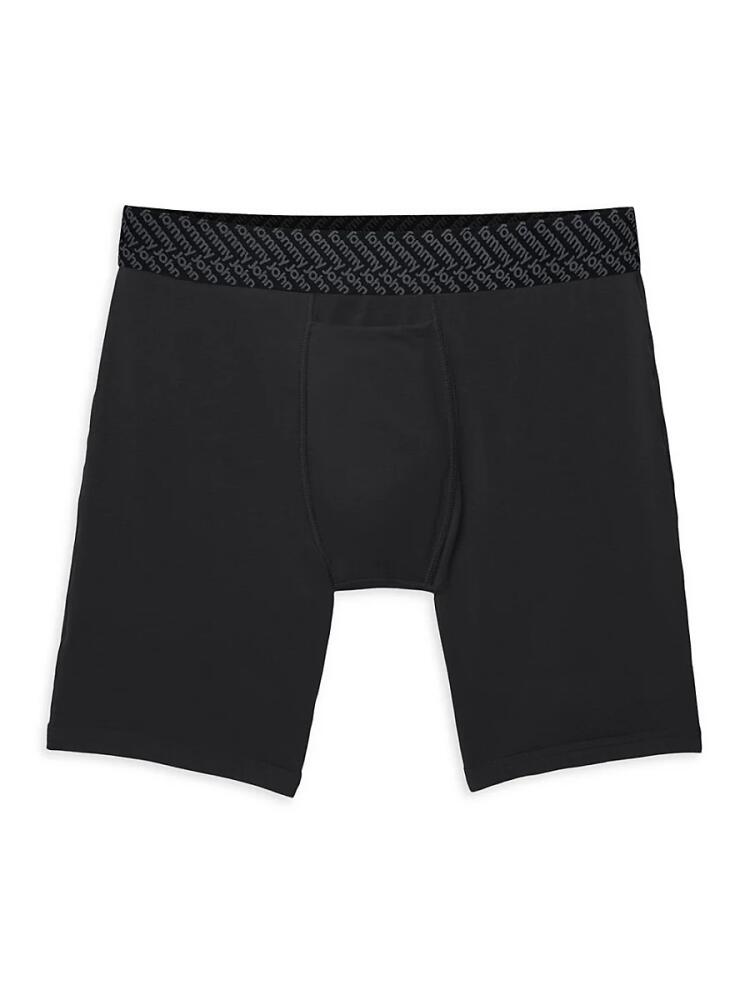 Tommy John Men's 2-Pack Logo Waistband Boxer Briefs - Black Cover