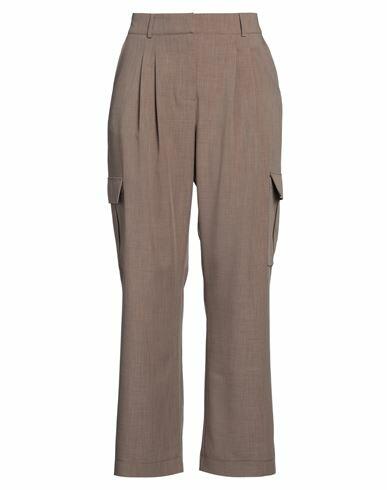 Birgitte Herskind Woman Pants Light brown Recycled polyester, Elastane, Cotton Cover