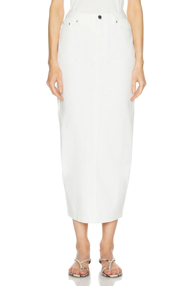 Posse Denim Harvey Skirt in White Cover