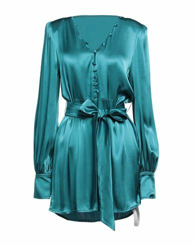 Mar De Margaritas Woman Mini dress Deep jade Viscose Cover