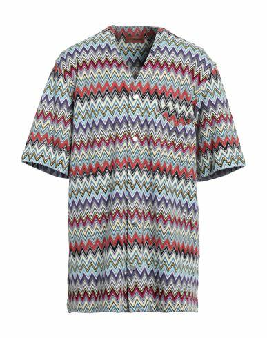 Missoni Man Shirt Purple Cotton Cover