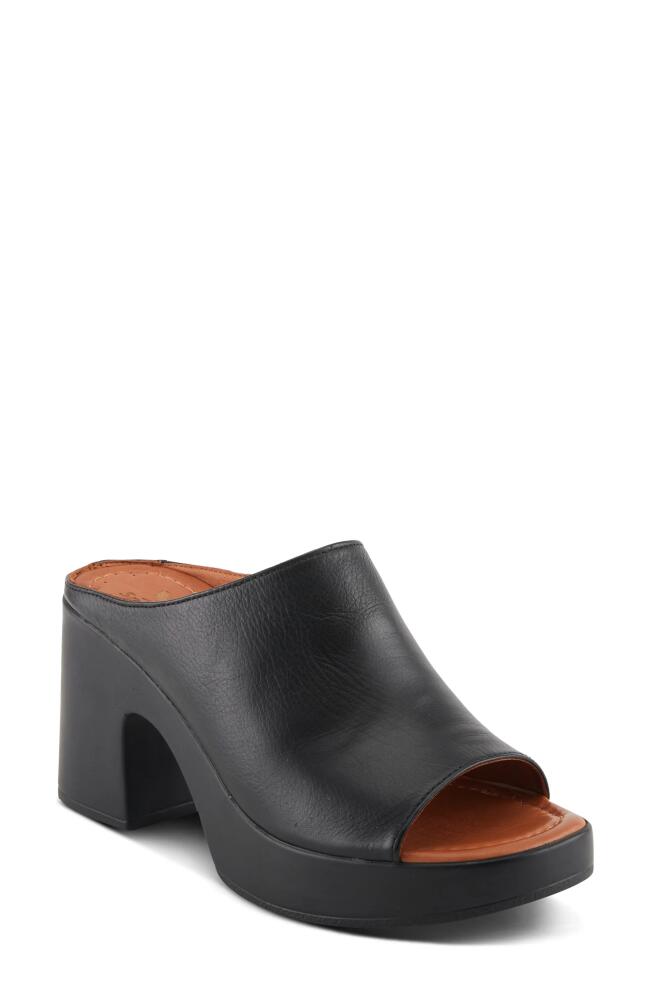 Spring Step Nikayon Platform Slide Sandal in Black Cover