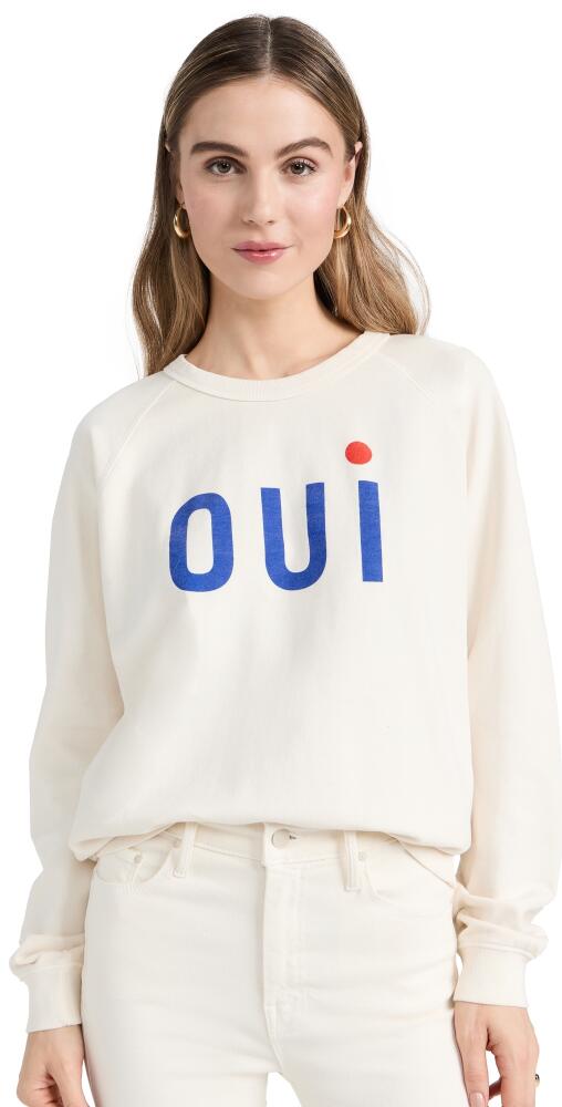 Clare V. Sweatshirt Cream w/ Navy Cover