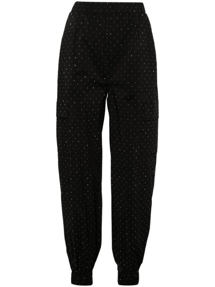 NISSA rhinestoned cargo trousers - Black Cover