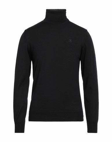 Roberto Cavalli Man Turtleneck Midnight blue Wool, Acrylic Cover