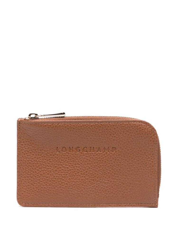 Longchamp Le Foulonné leather cardholder - Brown Cover