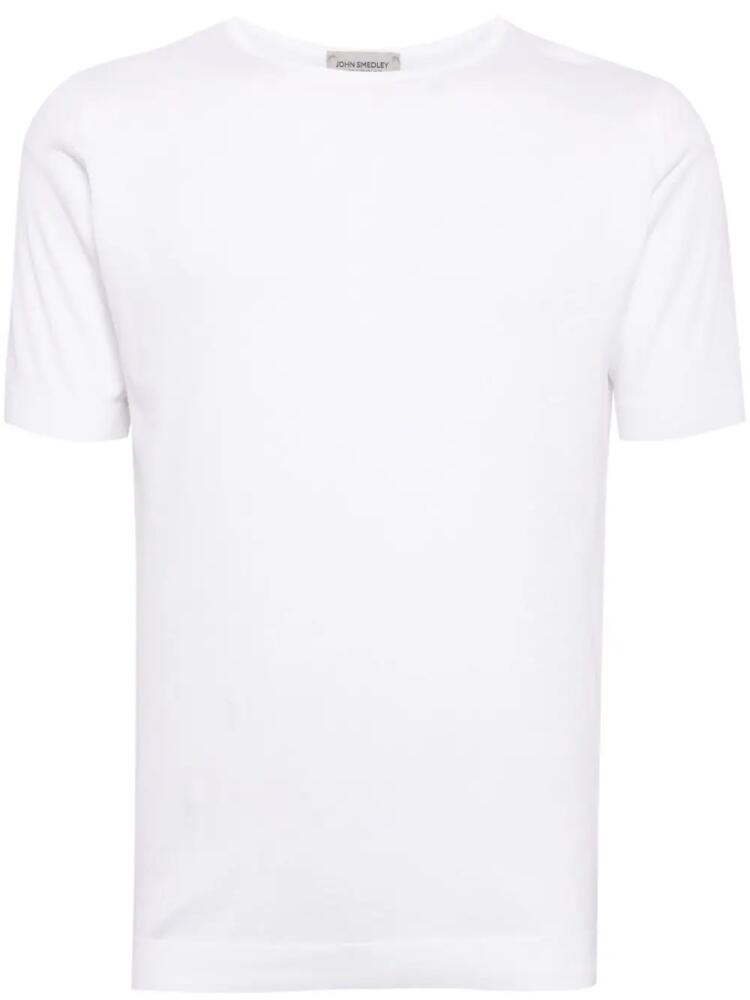 John Smedley crew-neck cotton T-shirt - White Cover