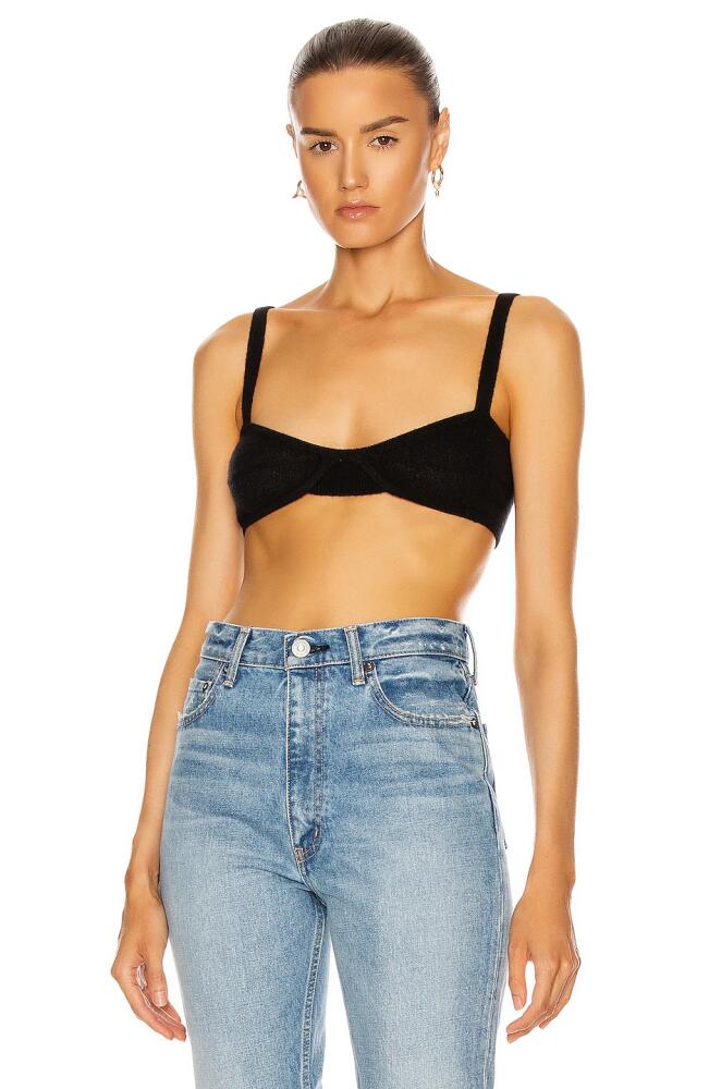 KHAITE Eda Bralette in Black Cover