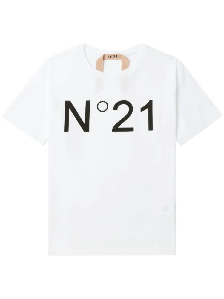 Nº21 logo-printed T-shirt - White Cover