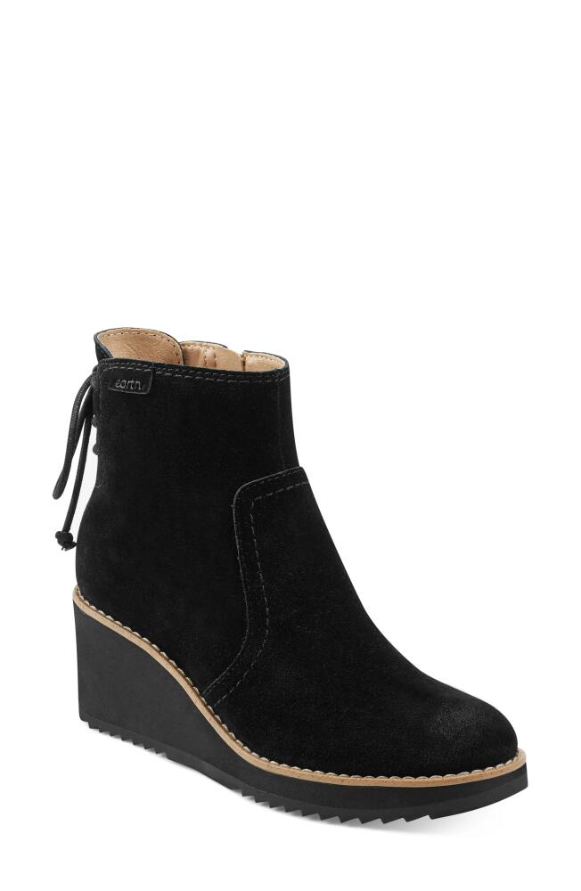 Earth Calia Wedge Bootie in Black Cover