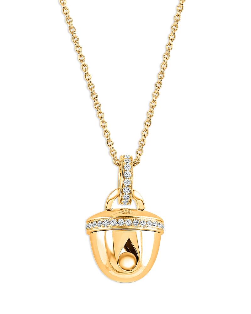 Harakh Diamond Bell Pendant Necklace in 18K Yellow Gold, 0.25 ct. t. w., 18 Cover