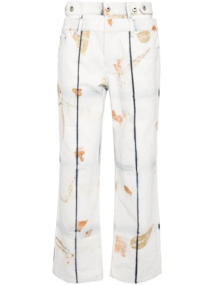 Feng Chen Wang plant-dye jeans - White Cover