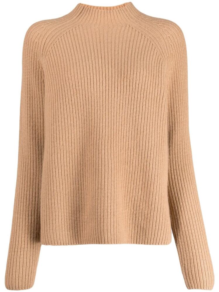 N.Peal mock-neck cashmere jumper - Brown Cover