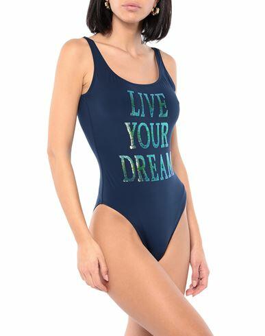 Alberta Ferretti Woman One-piece swimsuit Midnight blue Polyamide, Elastane Cover