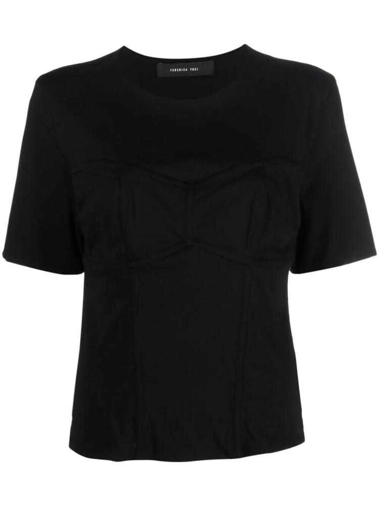 Federica Tosi moulded-cup cotton T-shirt - Black Cover