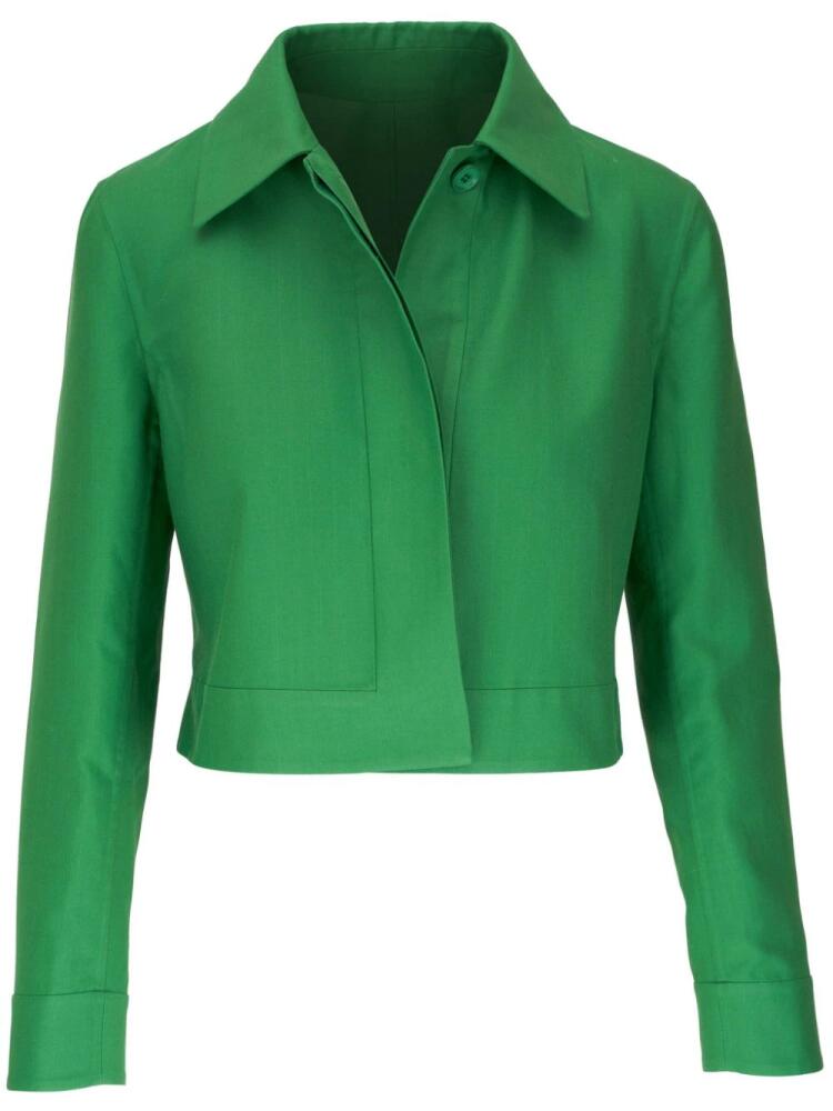 Akris Lewitt cropped jacket - Green Cover