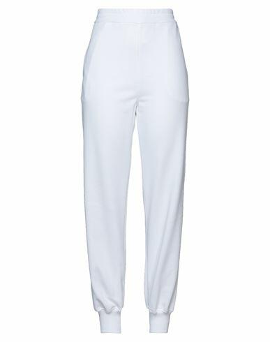 Alexander Mcqueen Woman Pants White Cotton, Elastane Cover