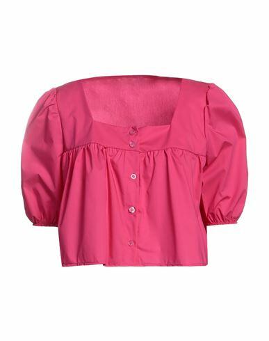 Berna Woman Shirt Fuchsia Cotton, Polyamide, Elastane Cover