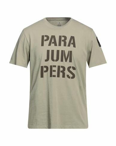 Parajumpers Man T-shirt Sage green Cotton Cover