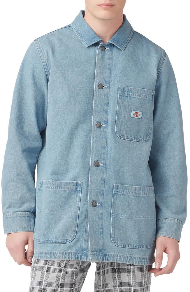 Dickies Denim Chore Coat in Light Denim Cover