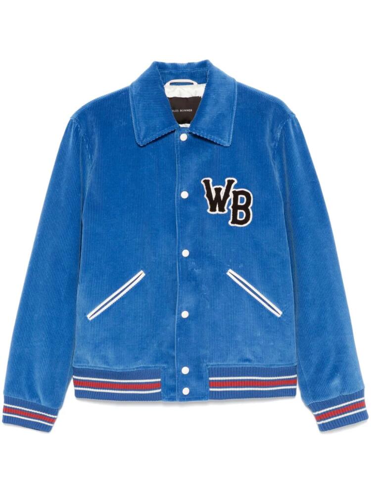 Wales Bonner Homecoming bomber jacket - Blue Cover