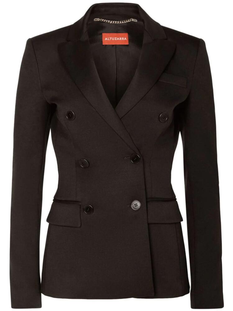 Altuzarra Indiana twill double-breasted blazer - Black Cover