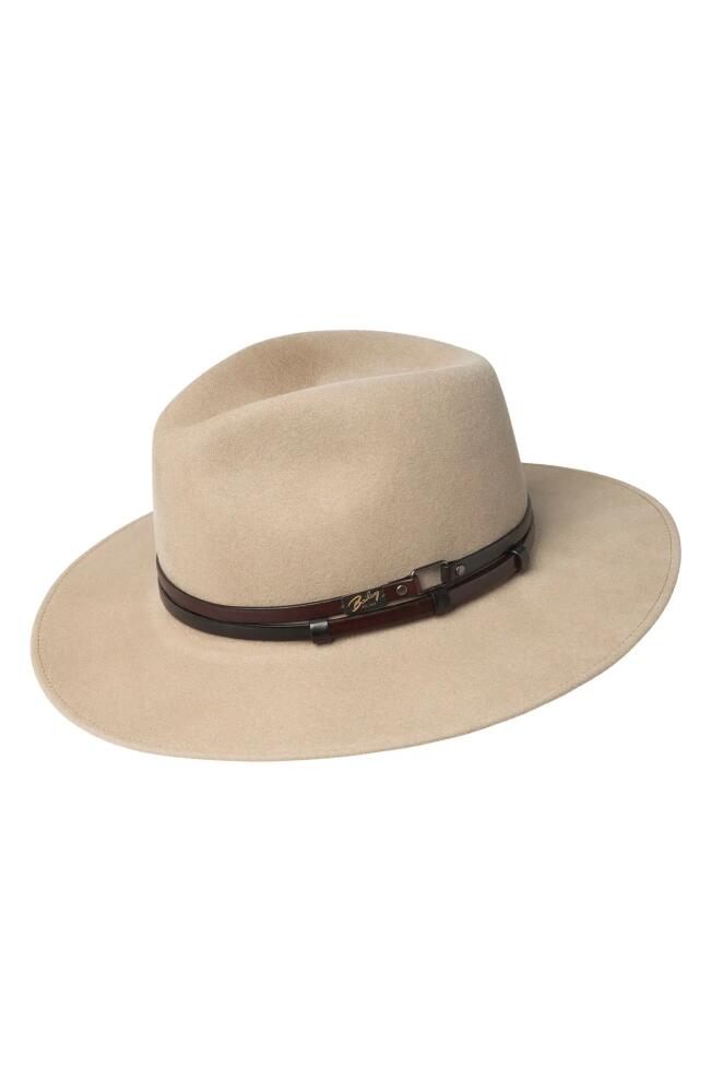 Bailey Stedman Wool Fedora in Stucco Cover