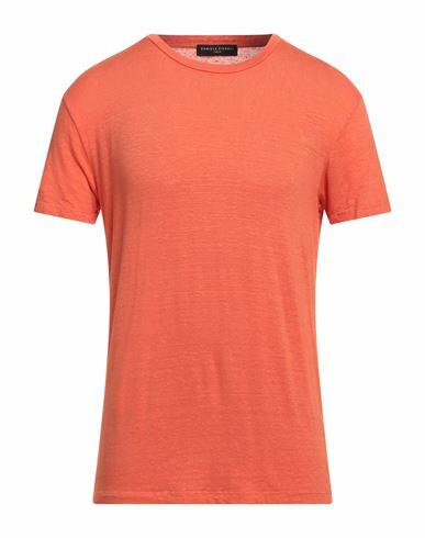 Daniele Fiesoli Man T-shirt Orange Cupro, Elastane Cover