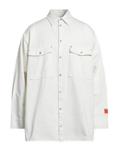 Heron Preston Man Shirt Off white Cotton Cover