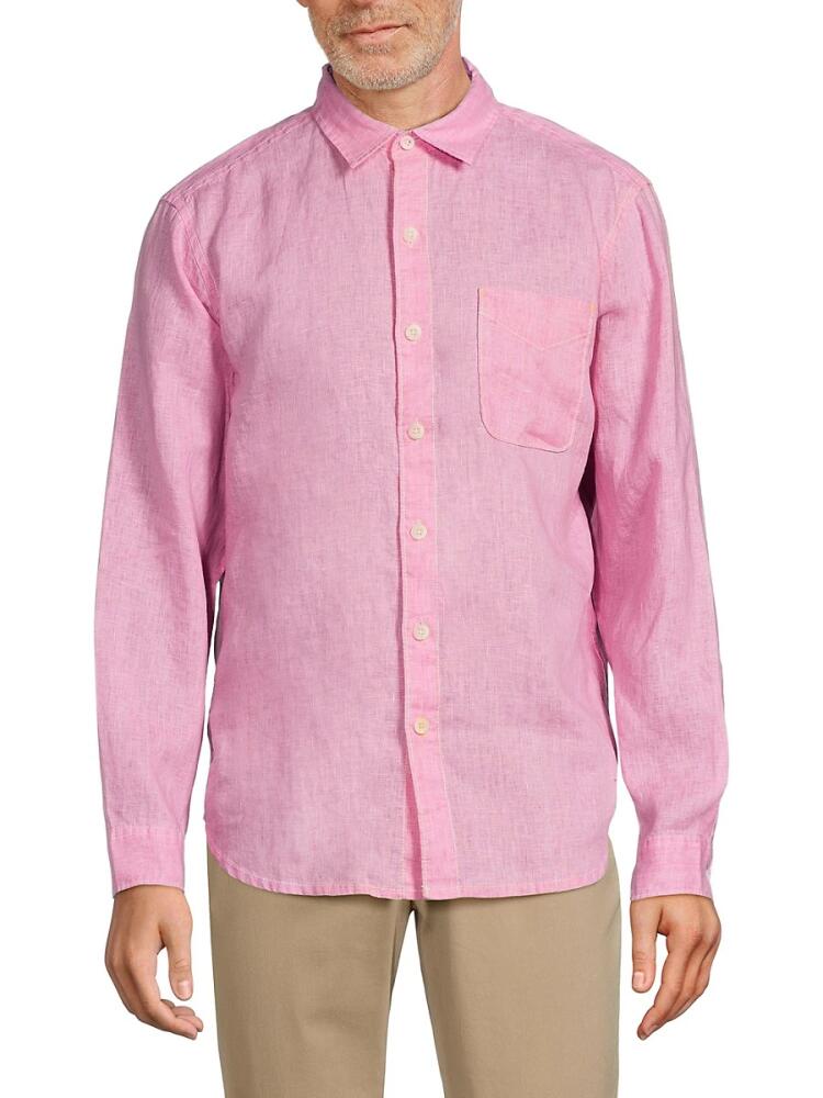 Tommy Bahama Men's Sea Glass Breezer Long Sleeve Shirt - Pinky Cover